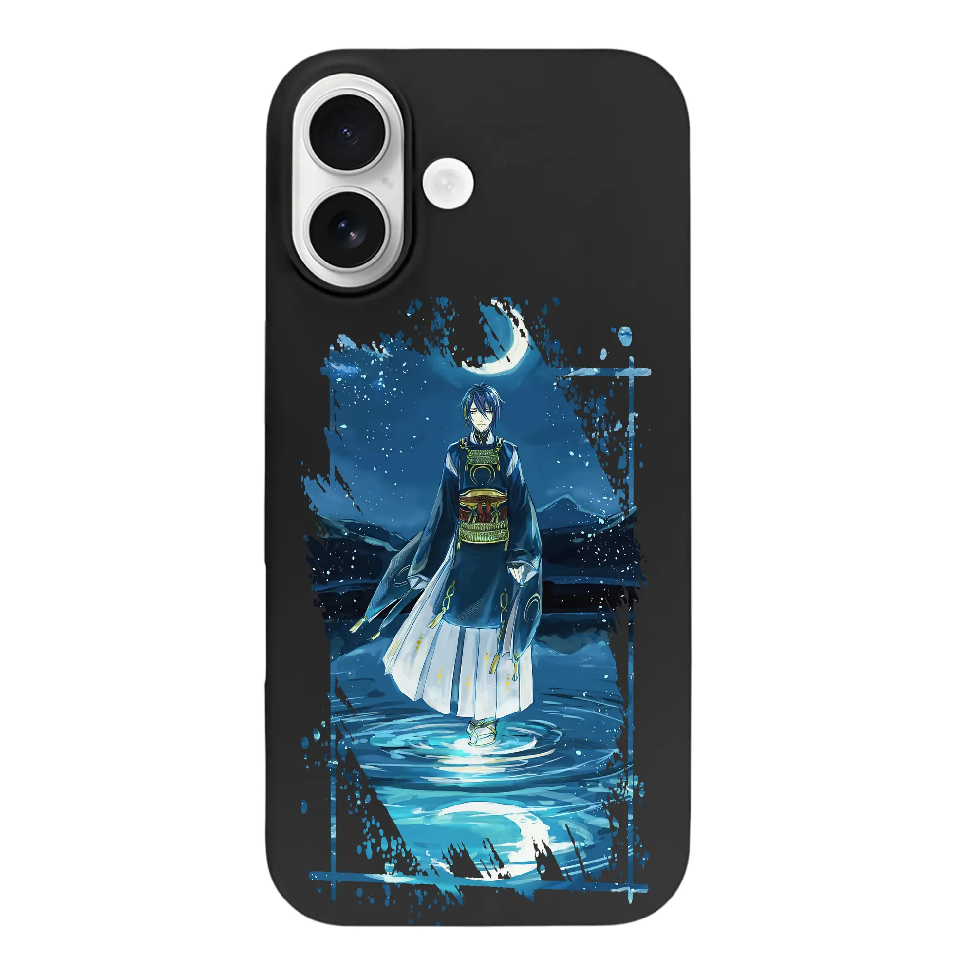 刀剣乱舞 グッズ,三日月宗近 - iPhone 17 シリーズ シリコンケース 薄型 耐衝撃 指紋防止 ソフトタッチカバー 精密フィット 傷防止 保護ケース iPhone 17/17 Air/17 Pro/17 Pro Max 対応